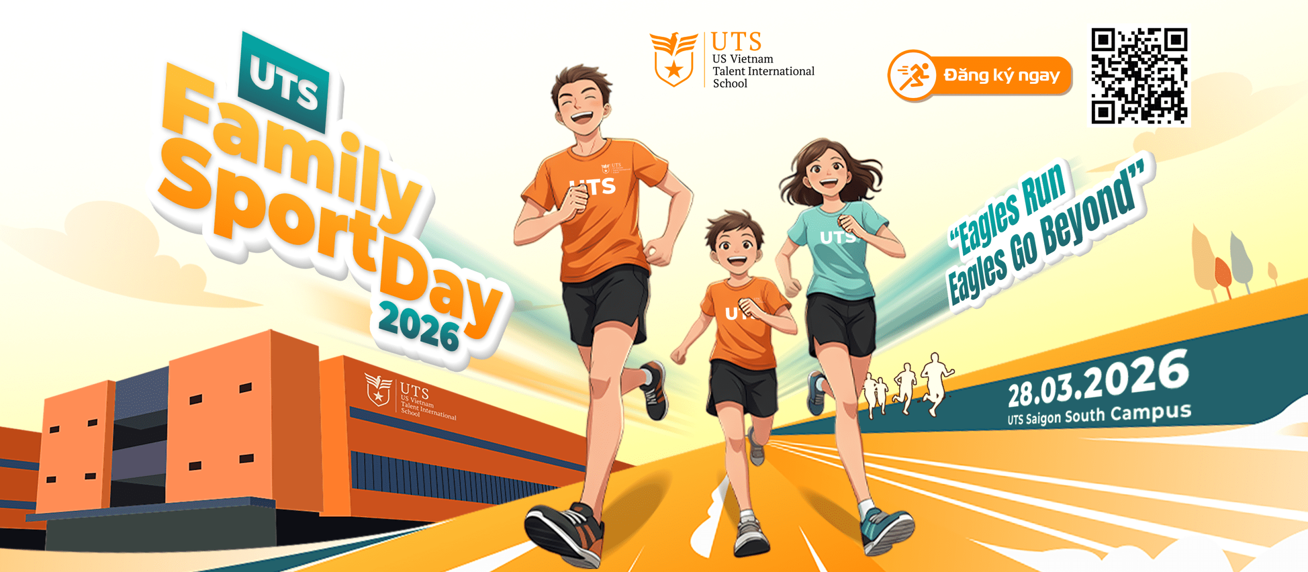 Giải chạy UTS Family Sport Day 2026 “Eagles Run, Eagles Go Beyond” đã chính thức quay trở lại
