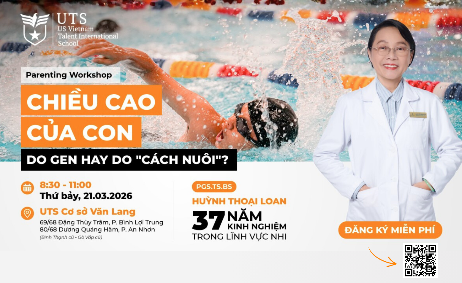 Hội thảo Cha mẹ: Chiều cao của con – Do gen hay do “cách nuôi”?