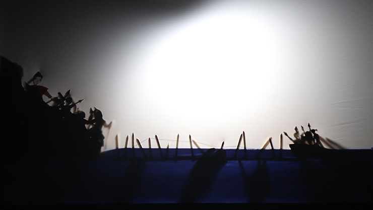 Tự hào tinh thần dân tộc với sân khấu múa rối bóng môn Lịch sử tại UTS