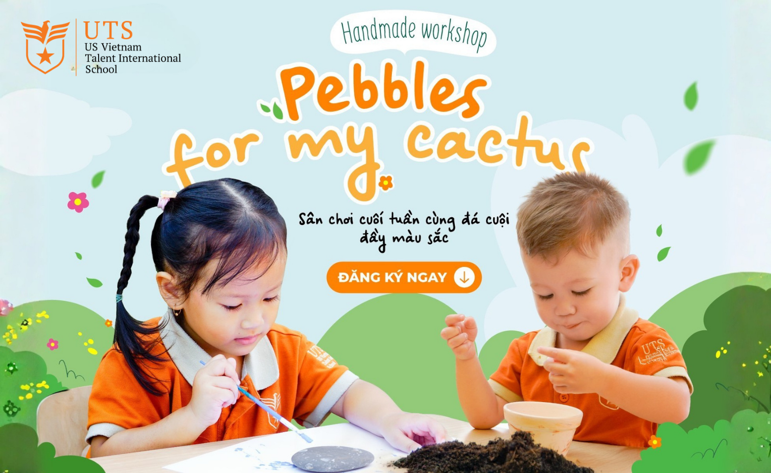 Pebbles for my cactus – A Handmade Experience in a Green Space for the Whole Family