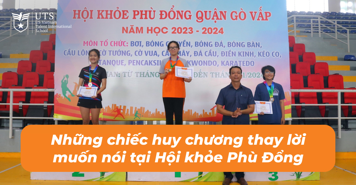 Những chiếc huy chương thay lời muốn nói trong Hội khỏe Phù Đổng Cấp Quận năm học 2023 – 2024